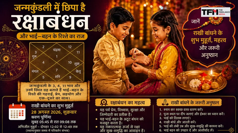 जन्मकुंडली में छिपा है रक्षाबंधन और भाई—बहन के रिश्ते का राज 